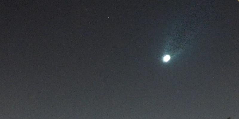 Imagen del bólido captada por Verdeptune en X. Créditos: X.