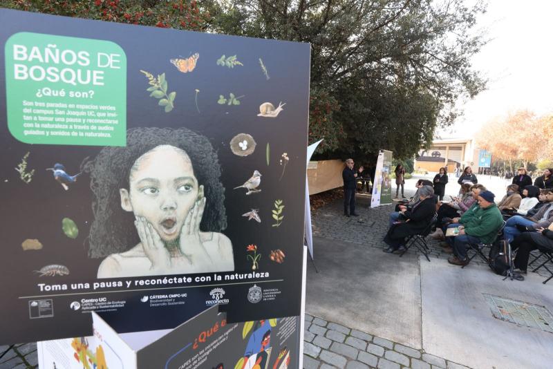 Inauguración de los baños de bosque de la UC.