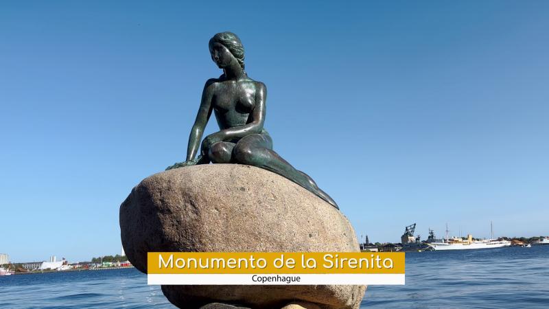 Monumento a La Sirenita en Copenhague. Créditos: La gracia de viajar.
