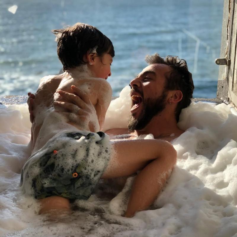 Francisco Kaminski junto a su hijo Mariano - Instagram