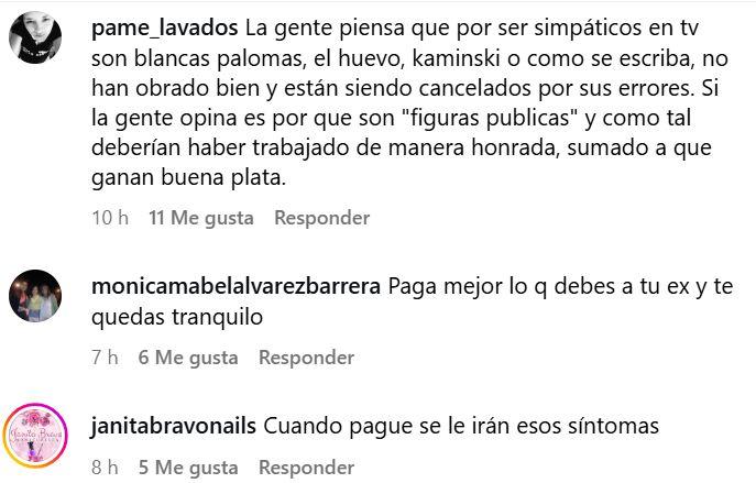 Comentarios Instagram