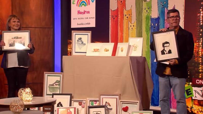 Andrea Solar presenta "Handrea": Cuadros de acuarela hechos con amor.