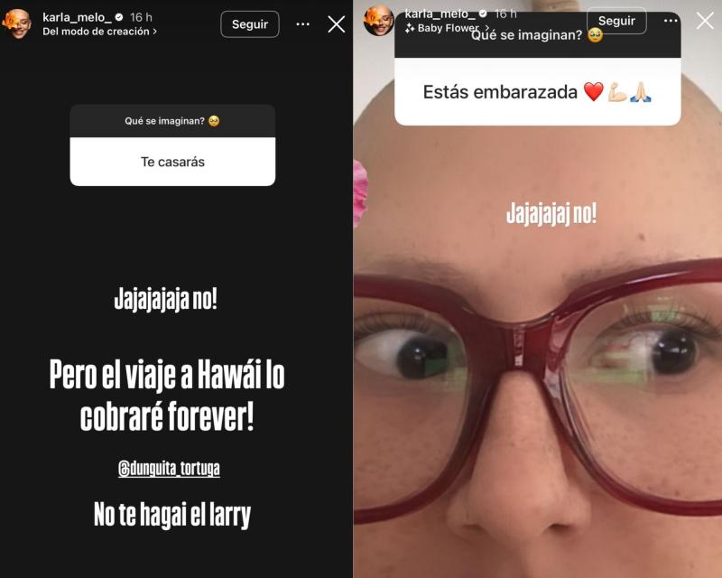 Historias de Karla Melo | Instagram