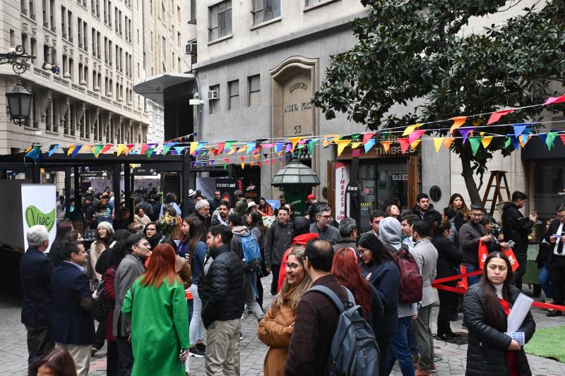 Día Nacional del Vino en barrio La Bolsa. Créditos: Agencia UNO