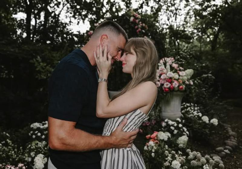 Taylor Swift y Travis Kelce/Instagram