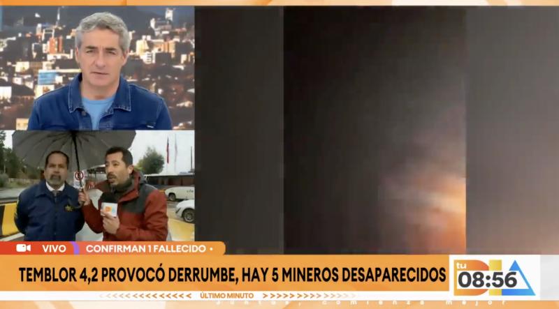 Derrumbe en la mina El Teniente.