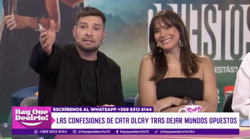Luis Mateucci sorprende con coqueto comentario a Catalina Olcay.