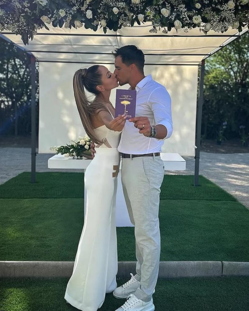 Camilo Huerta y Marité Matus, una de las parejas que terminó en julio.