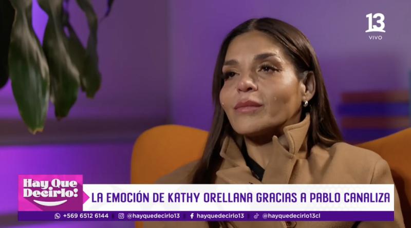 Kathy Orellana conoció dato sobre su abuelo, gracias a Pablo Canaliza.
