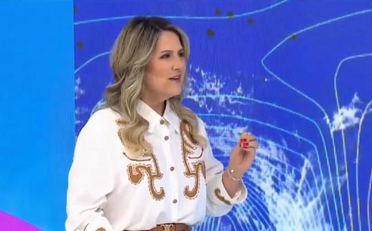 Michelle Adam advierte posibilidad de lluvia para esta semana