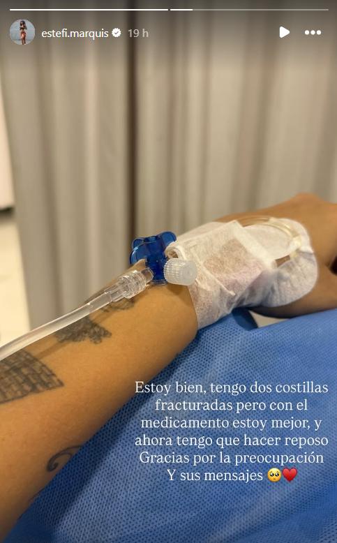 Estefi Marquis contó delicada situación - Instagram