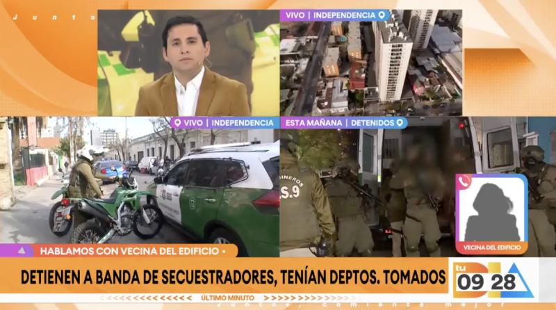 Allanan edificios de secuestradores en Santiago.