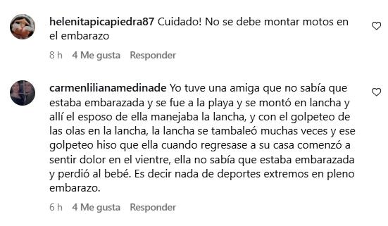 Las críticas que recibió Emilia Dides en su publicación - Instagram