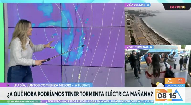 Michelle Adam cuenta cómo estará el tiempo el fin de semana.