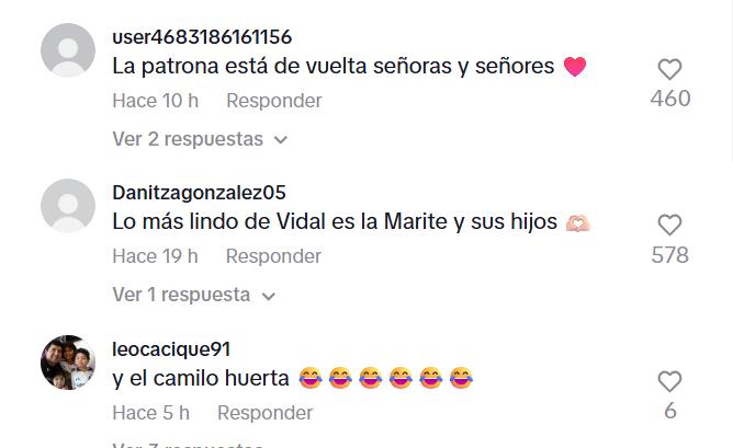 Así reaccionaron en Tiktok al video de Arturo Vidal y Marité Matus - Captura