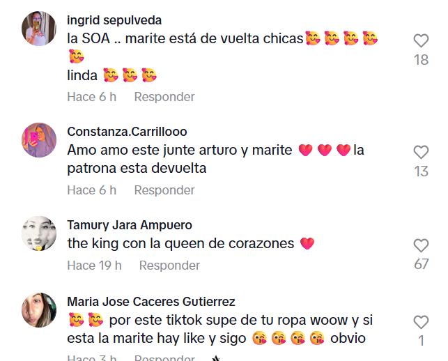 Así reaccionaron en Tiktok al video de Arturo Vidal y Marité Matus - Captura