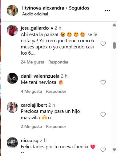 Reacciones de los fanáticos de Alexis Sánchez en video de Alexandra Litvinova - Instagram