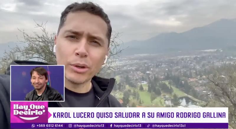 Karol Lucero saluda en su cumpleaños a Rodrigo Gallina.