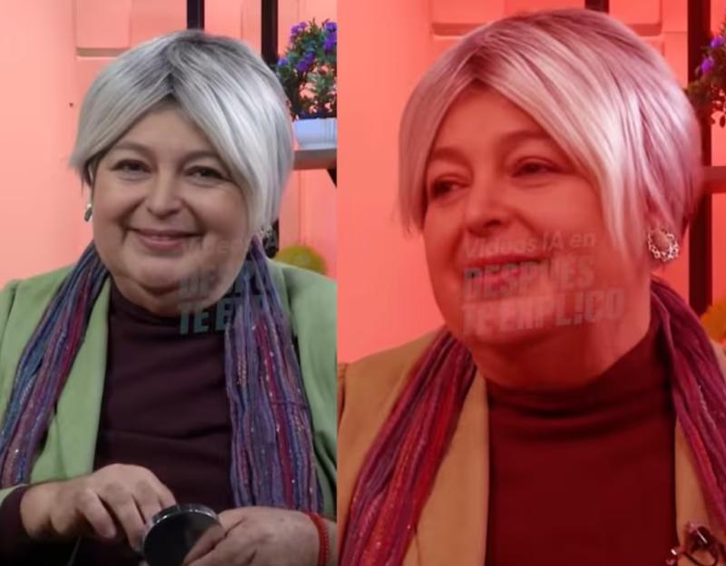 Ernesto imitando a Jeannette Jara | Instagram de Después te explico de TV+