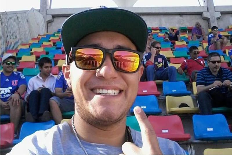 Gonzalo Alfaro, hincha U. de Chile - Facebook