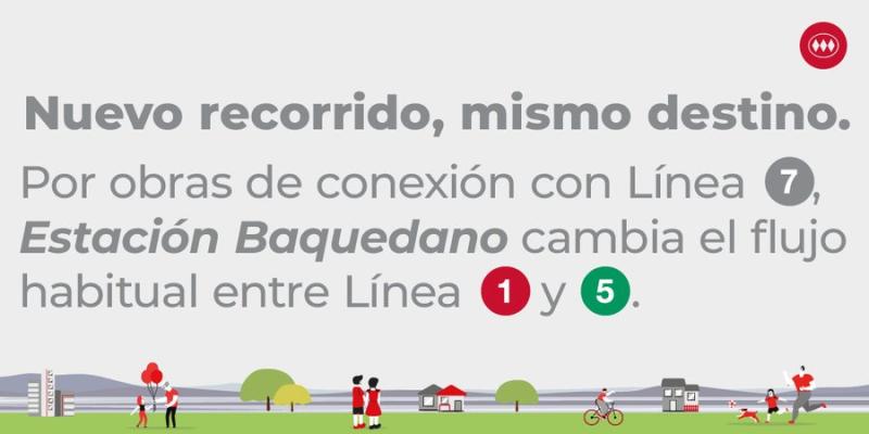Metro anunció trabajos en la estación Baquedano - Metro