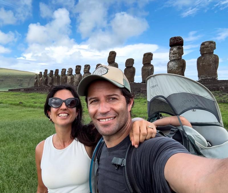 Cristián Arriagada y su esposa, María Cecilia González