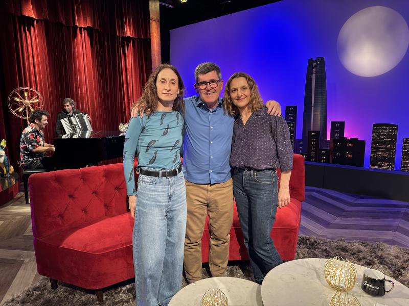 Amparo Noguera, Marcelo Comparini y Antonia Zegers. Créditos: 13C