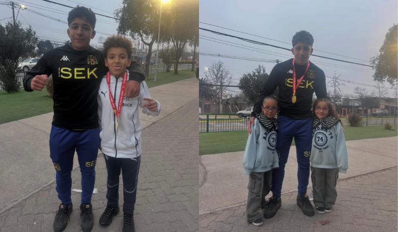 Joaquín, hijo clon de Jean Beausejour, junto a Luciano, Lorenza y Juliana.