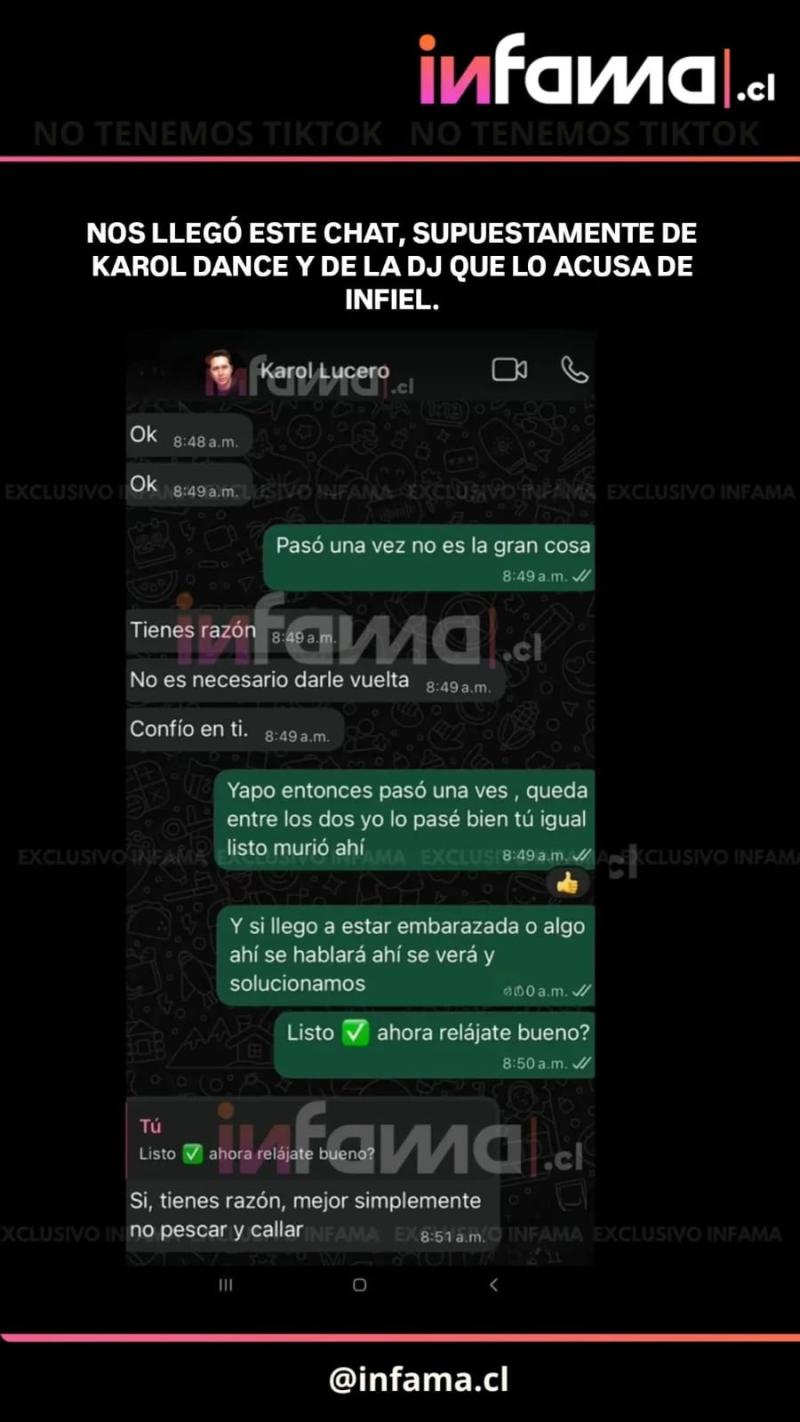 Chat de Karol Lucero y DJ Isi Glock - Infama