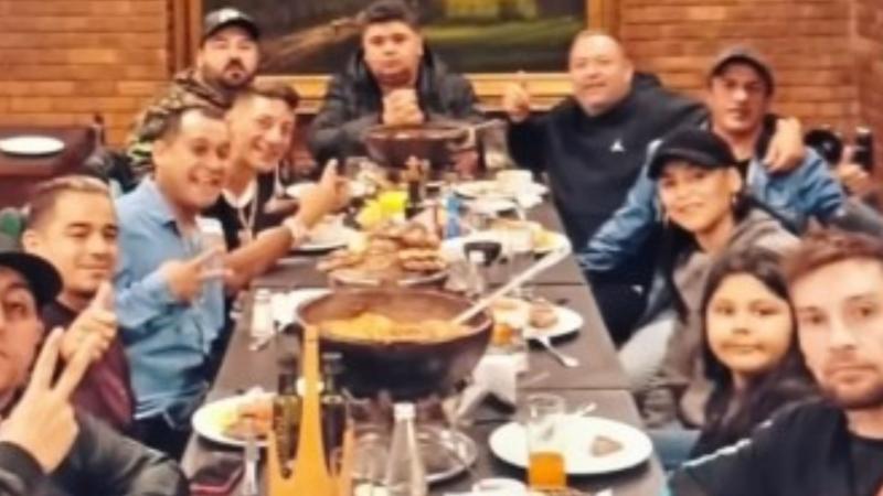 La foto de Luis Mateucci con el "Rey de Meiggs"