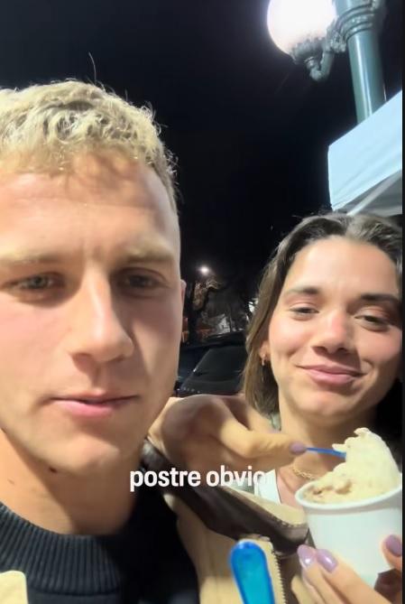 Pedro Cisternas y su polola, Rafaela