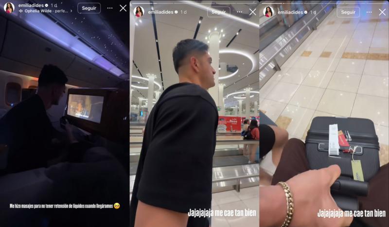 Sammis Reyes y Emilia Dides en redes sociales.