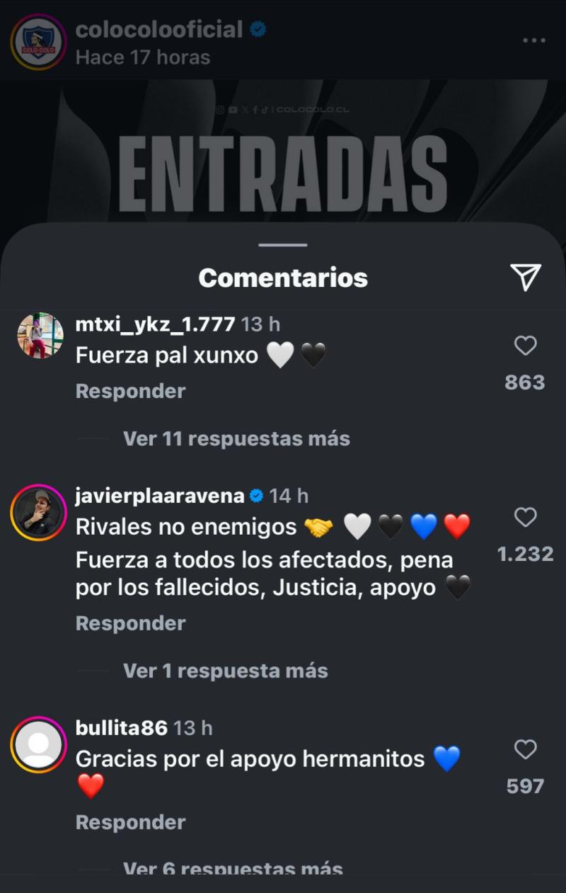 Arturo Vidal e hinchas de Colo Colo solidarizan con U. de Chile