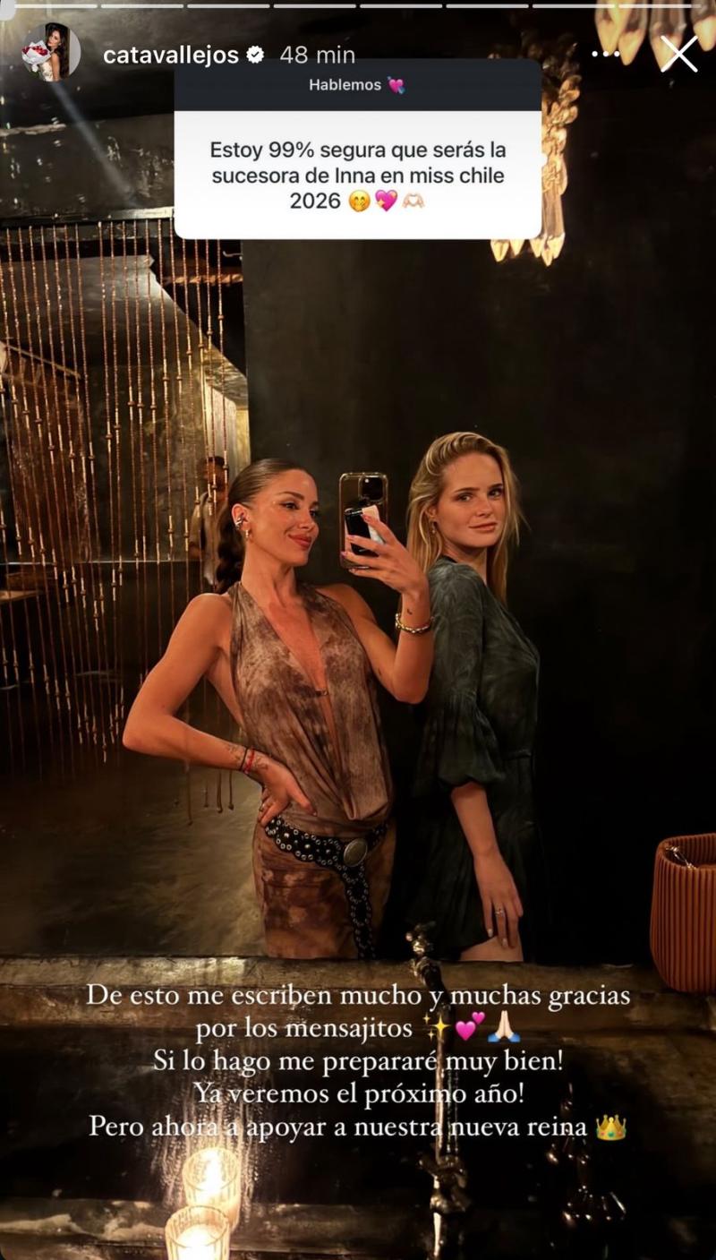 Cata Vallejos no se cerró a la opción de ser candidata al Miss Universo Chile - Instagram