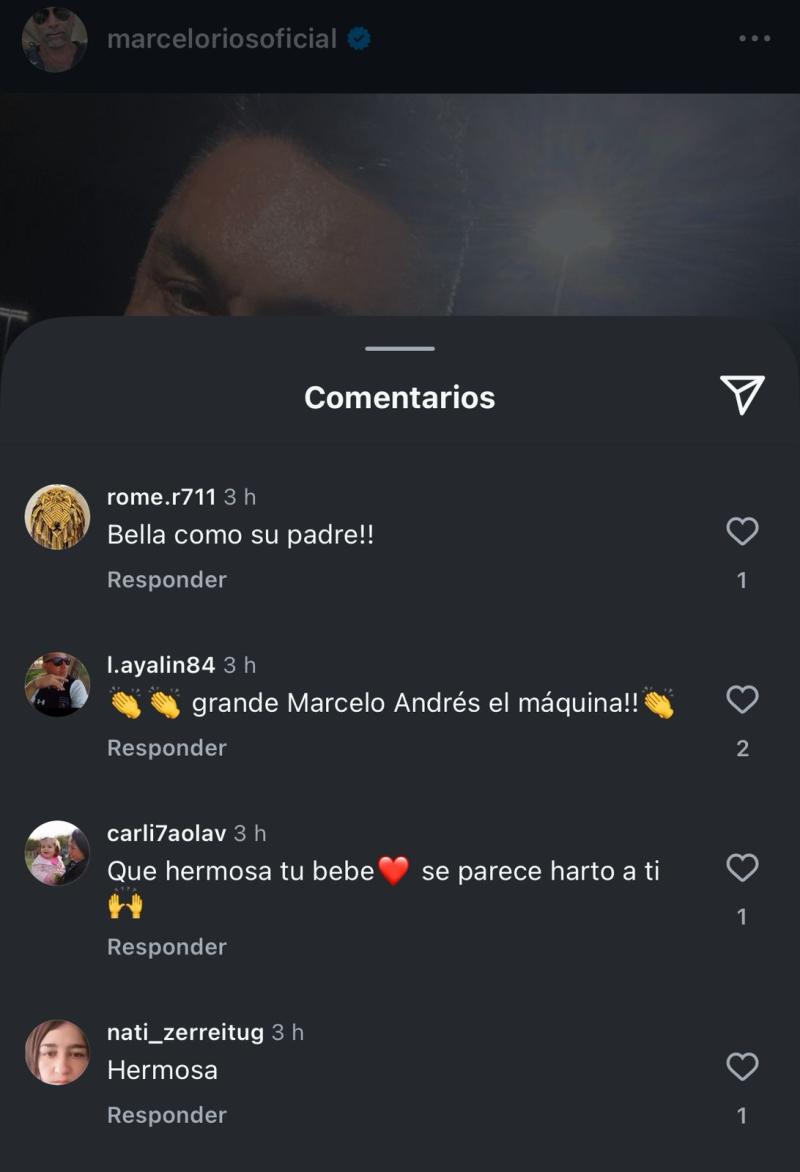 Usuarios sorprendidos por el parecido entre Marcelo Ríos y su hija - Instagram