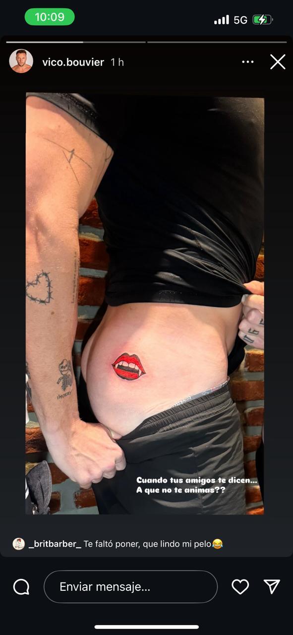 Tatuaje de Vico - Instagram