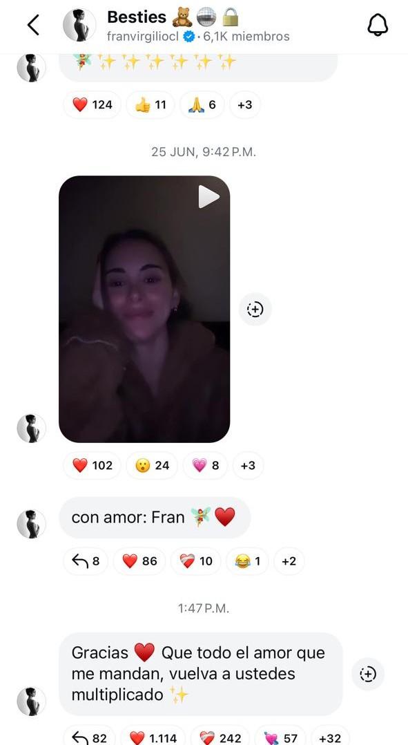 El mensaje de Fran Virgilio tras infidelidad de Karol Lucero - Canal de Difusión Instagram