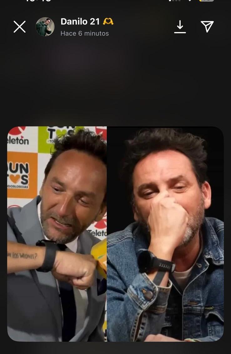 Todo indica que Daniel Fuenzalida tapó la frase de su brazo - Danilo21