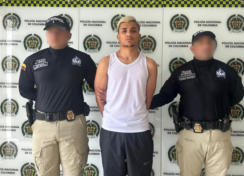 Así fue detenido Alberto Carlos Mejía, sicario de "Rey de Meiggs" que huyó de Chile - Créditos: Policía Nacional de Colombia