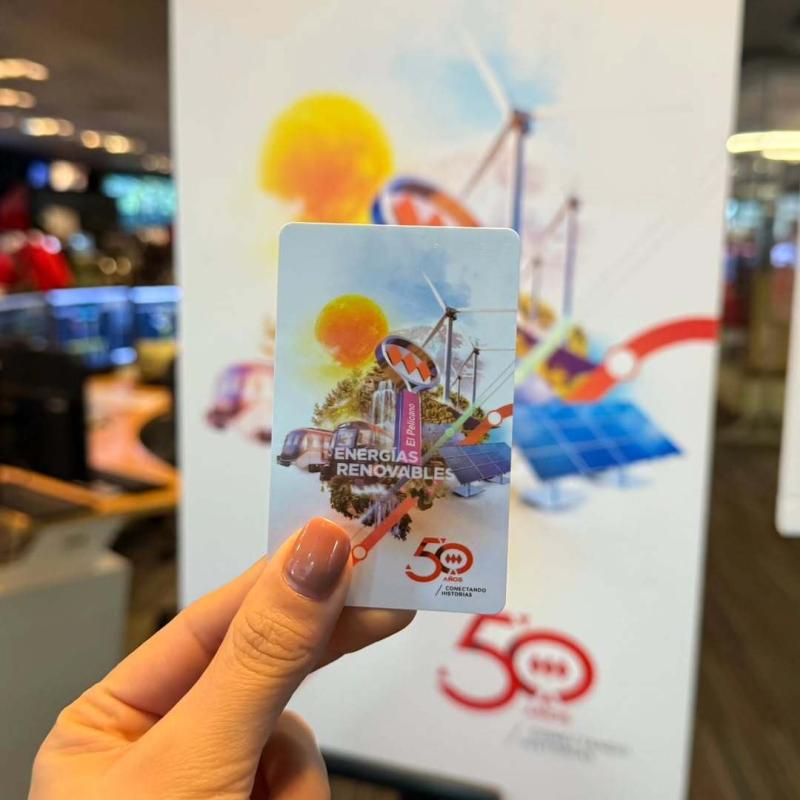 Metro lanza nueva versión bip! de "Energías Renovables". Créditos: Metro de Santiago