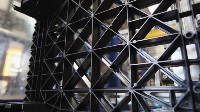 Pallets reutilizables hechos en Chile. Créditos: 13C