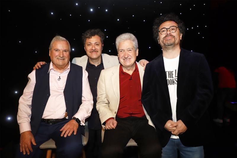 Hermanos Zabaleta junto a los hermanos Ilabaca en "Avivando la Nueva Ola". Créditos: 13Rec.