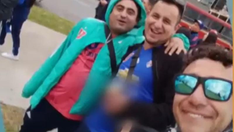 Gonzalo Alfaro, hincha de la U. de chile que fue lanzado de la tribuna en Argentina.