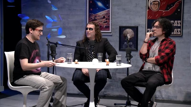 José Utreras, Leo Rey y Robbie Barrera en Crónicas Terrícolas.