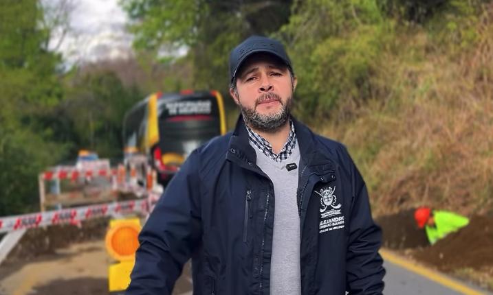 El alcalde de Melipeuco, Alejandro Cuminao/Instagram