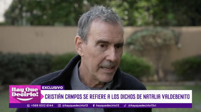 Cristián Campos arremete contra Natalia Valdebenito.