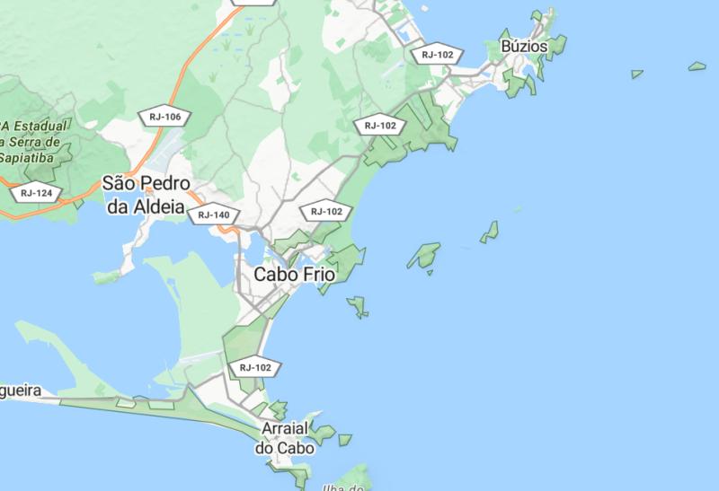 Mapa de Búzios | CAPTURA