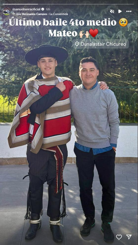 Manuel Neira y su hijo Mateo | Instagram