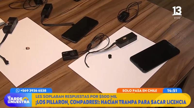 El equipo con el que "ayudaban" a dar prueba de manejo en Quilicura - La Tarde es Nuestra