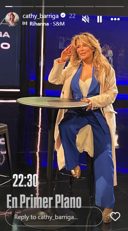 Cathy Barriga en entrevista con Primer Plano | Instagram
